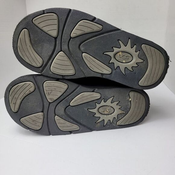 UGG Australia Women's 1895 Retro Cargo Tall Zip Black Sheepskin Boots Size 7 - Picture 9 of 9